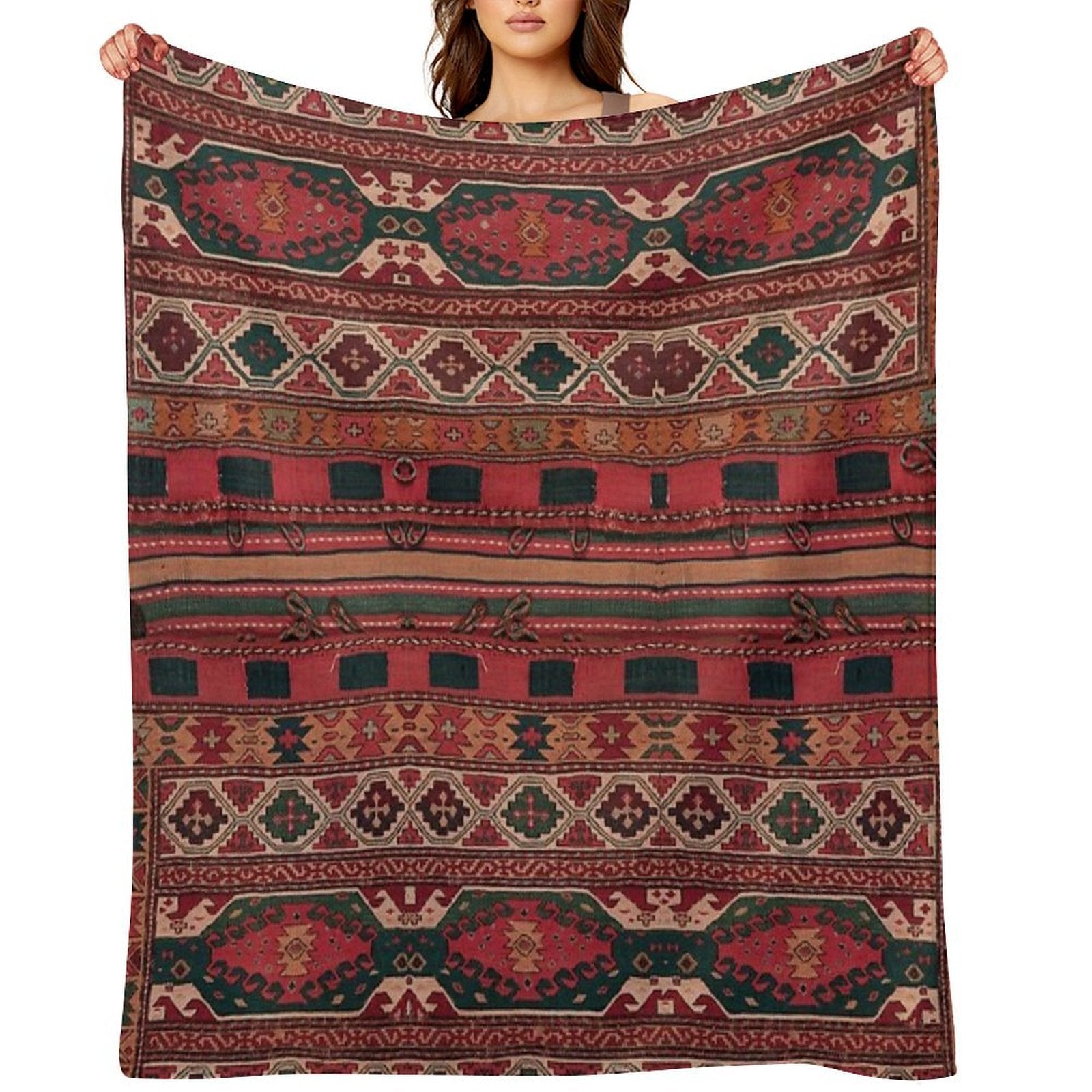 Heritage Moroccan Berber Style Design All-season Throw Blanket