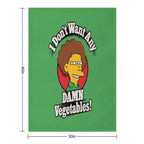 I Don't Want Any Damn Vegetables Gift-ready Throw Blanket