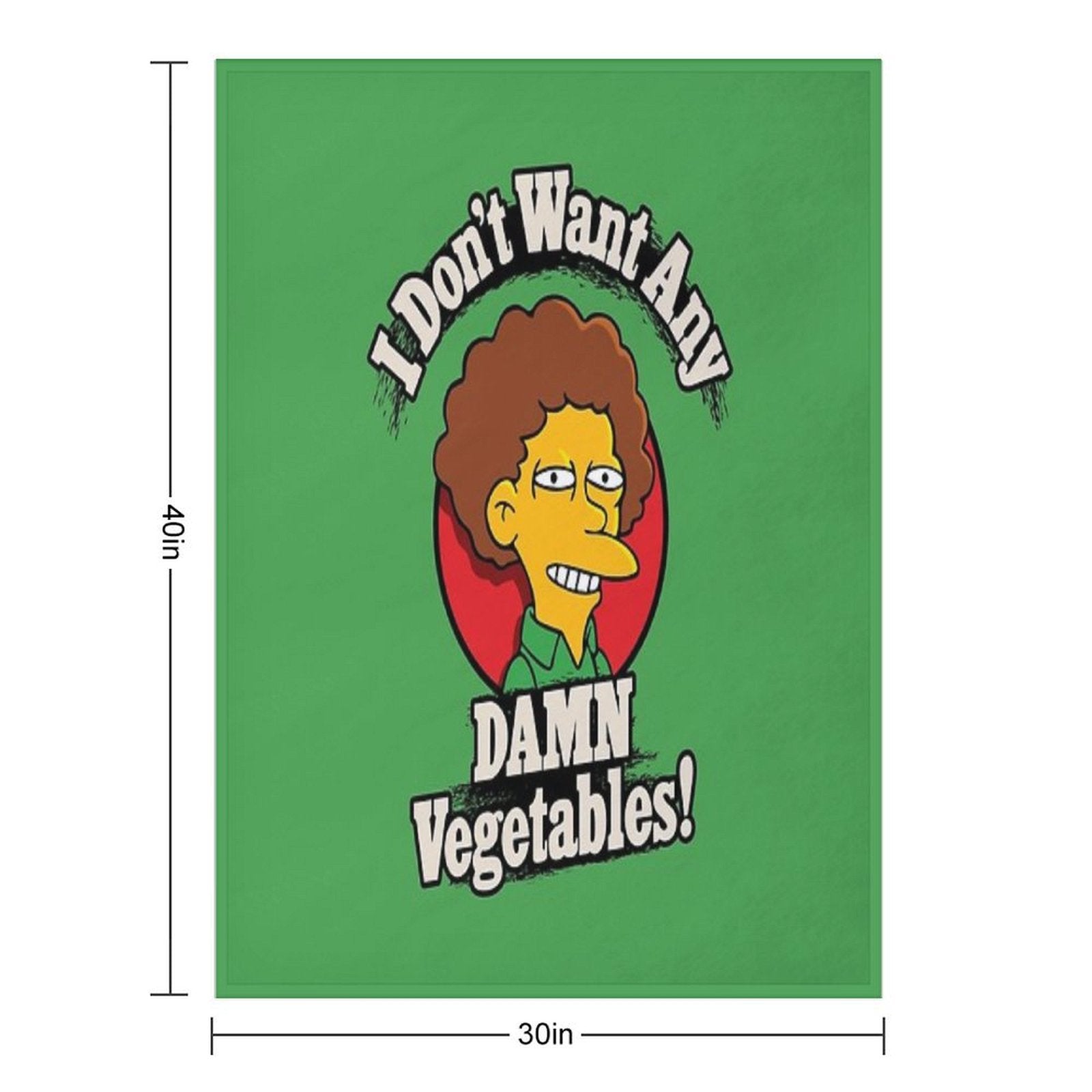 I Don't Want Any Damn Vegetables Gift-ready Throw Blanket