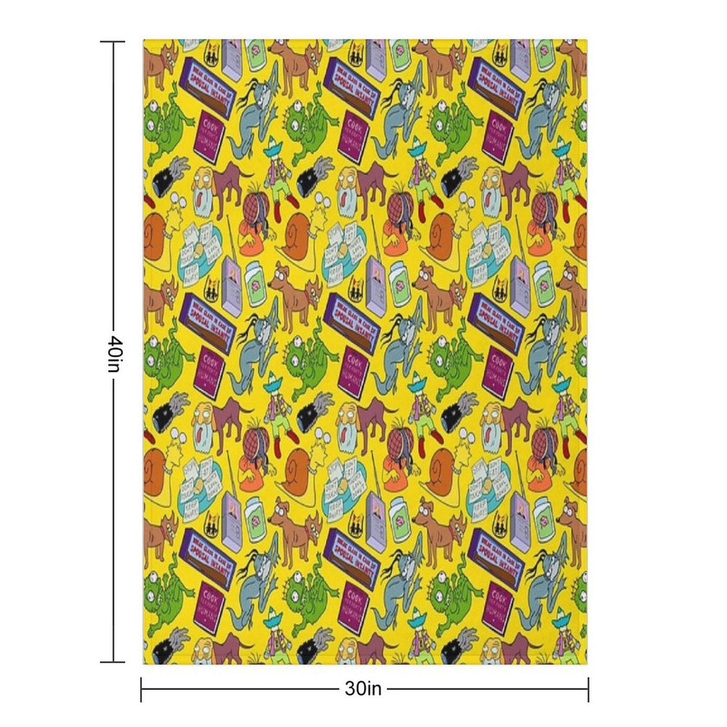 Treehouse of Horror Travel-friendly Throw Blanket