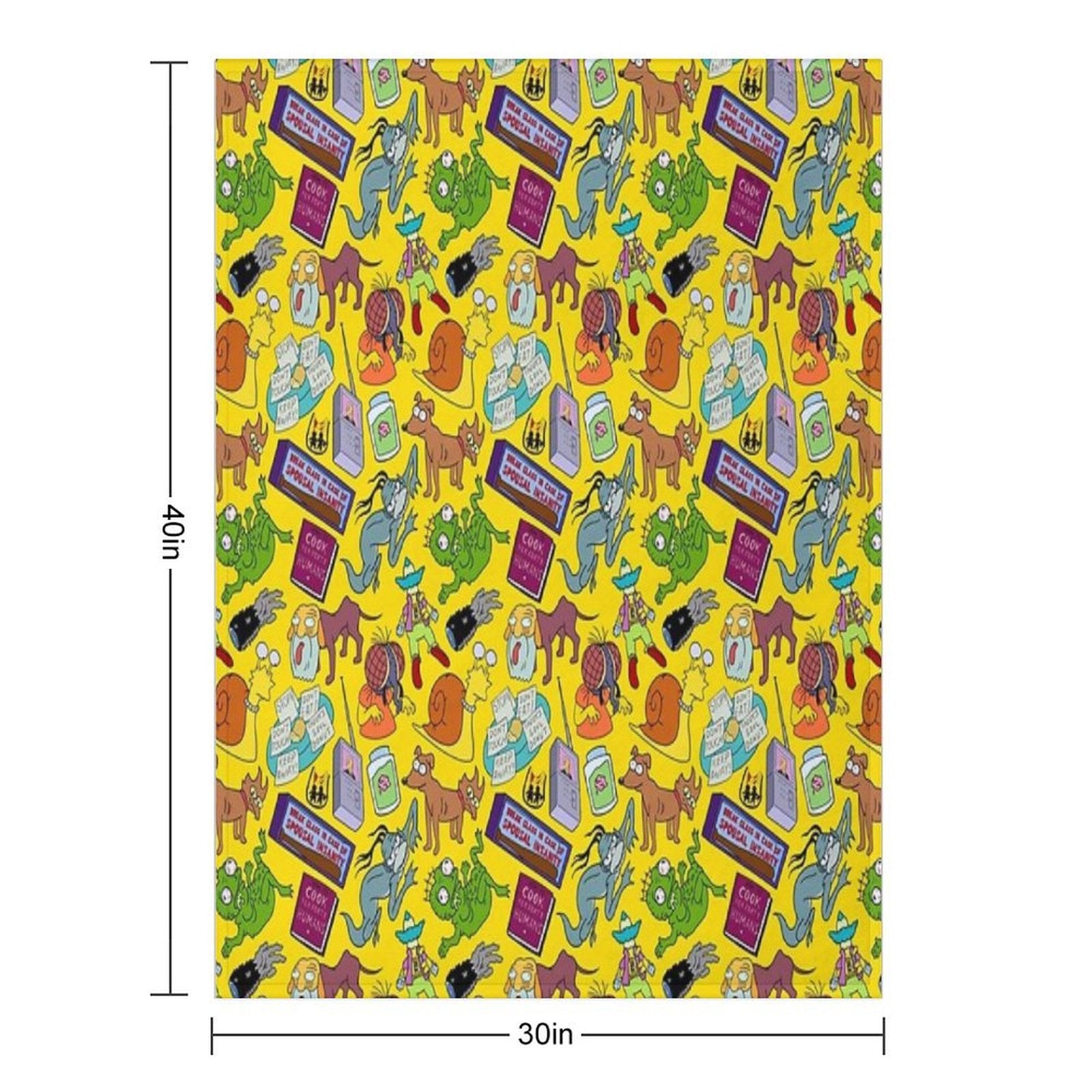 Treehouse of Horror Travel-friendly Throw Blanket