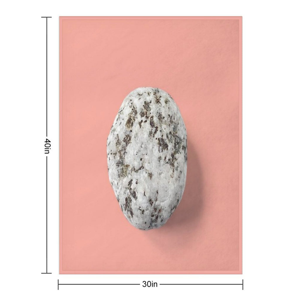 Minimalist Japandi Stone All-season Throw Blanket