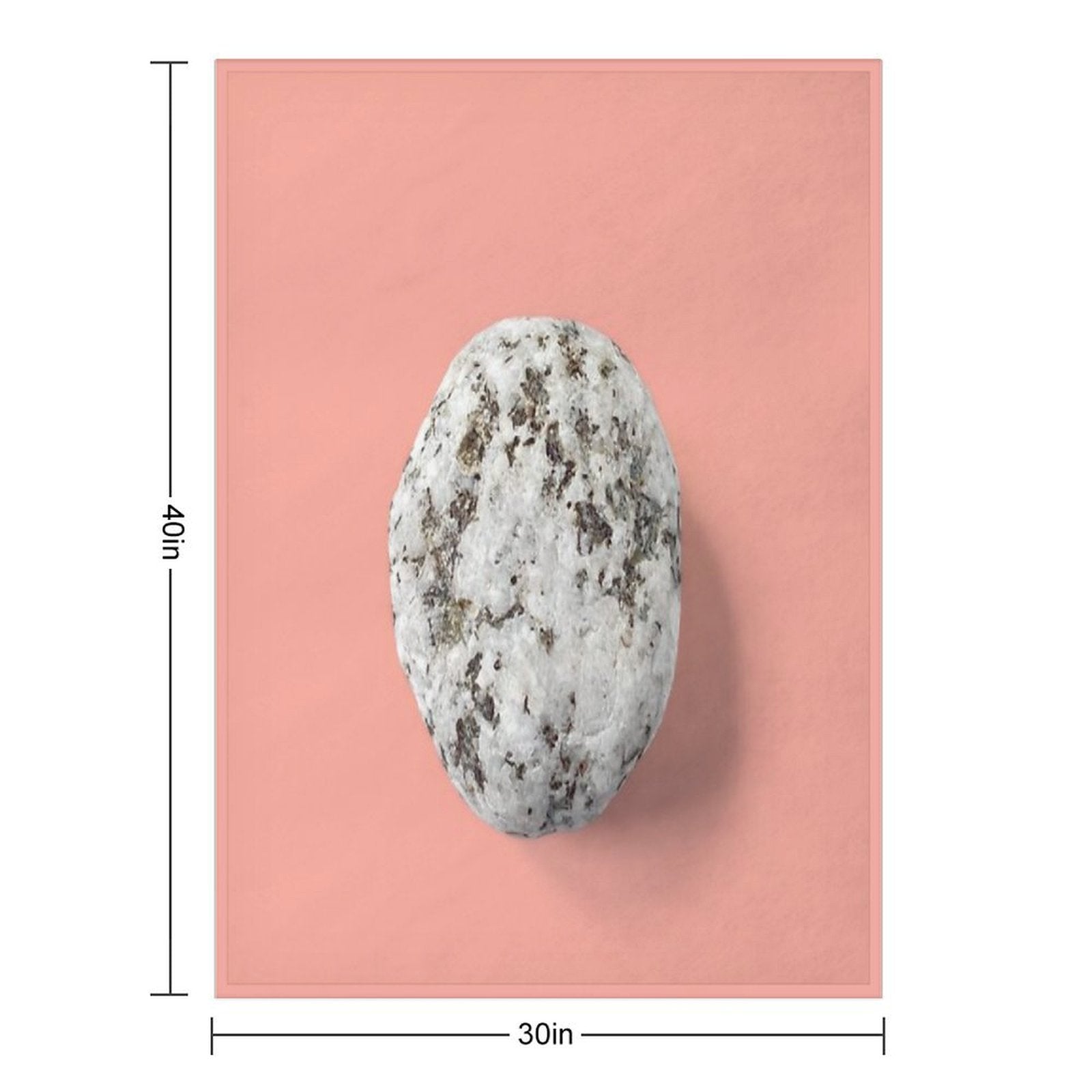 Minimalist Japandi Stone All-season Throw Blanket