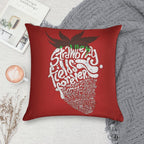 Strawberry Fields Forever Soft Ultra-Soft Texture Throw Pillow