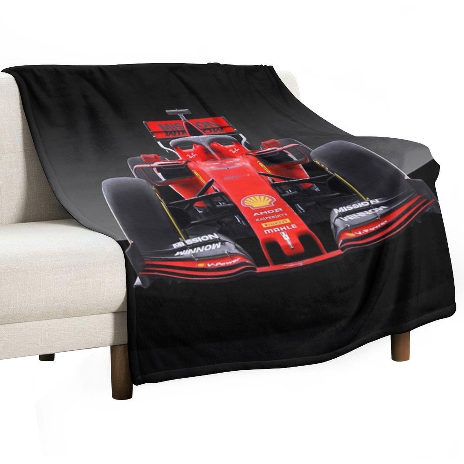 Ferrari F1 Formula 1 (#219) Easy Care Throw Blanket