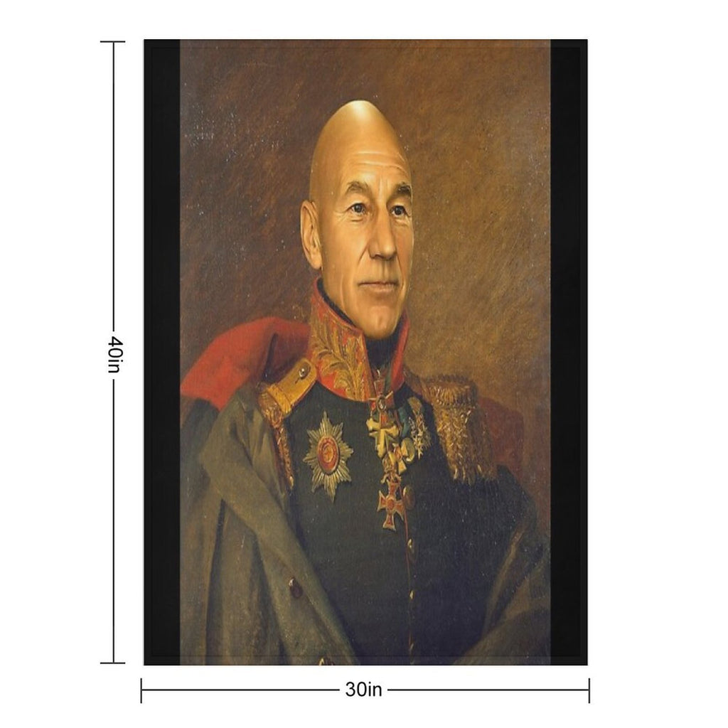 Sir Patrick Stewart OBE - Replaceface Versatility Throw Blanket