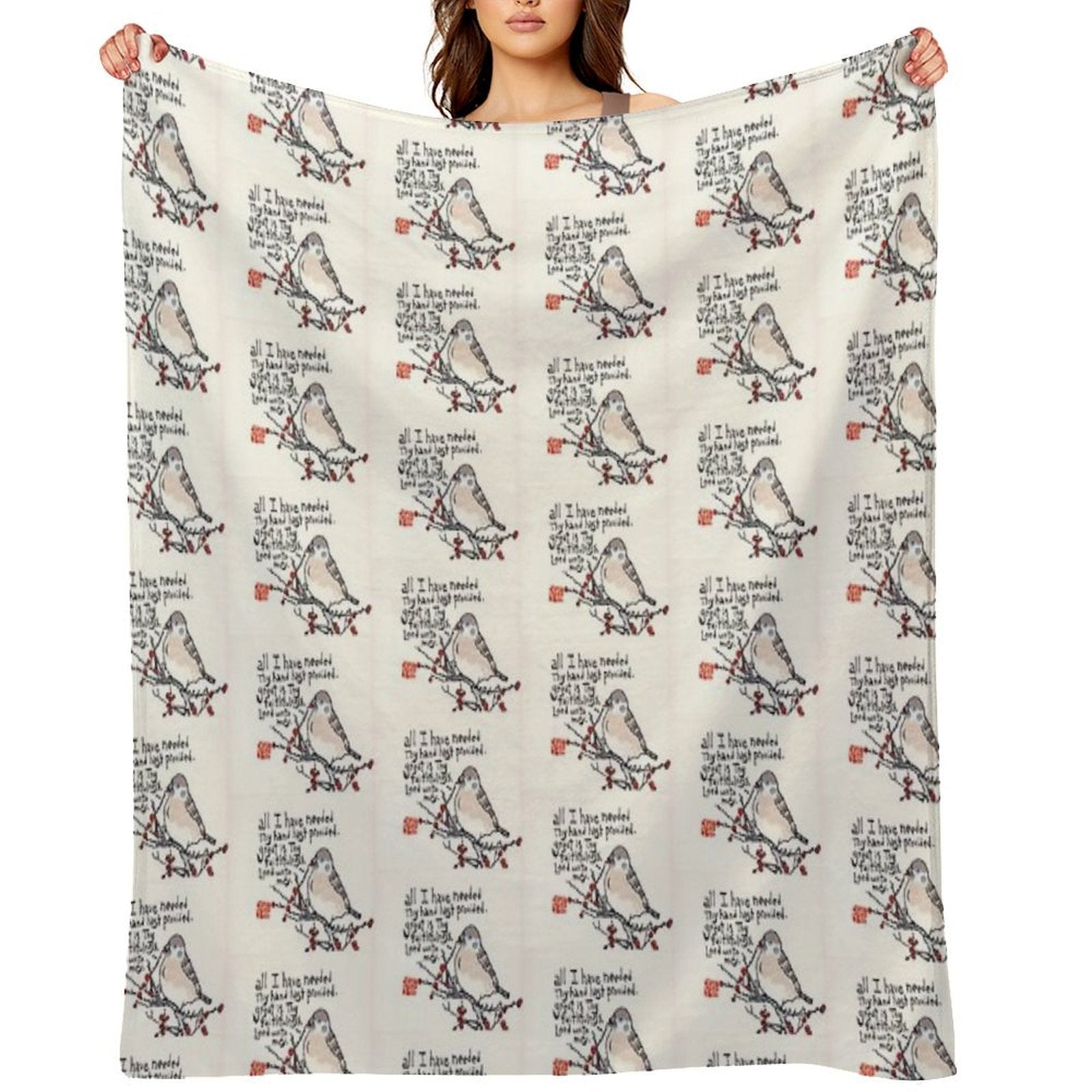 Great Is Thy Faithfulness Sustainable Throw Blanket