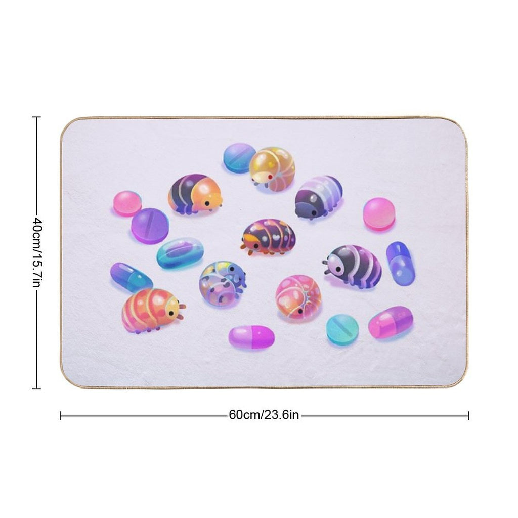 Pill Bugs  Non-Slip Bath Mat