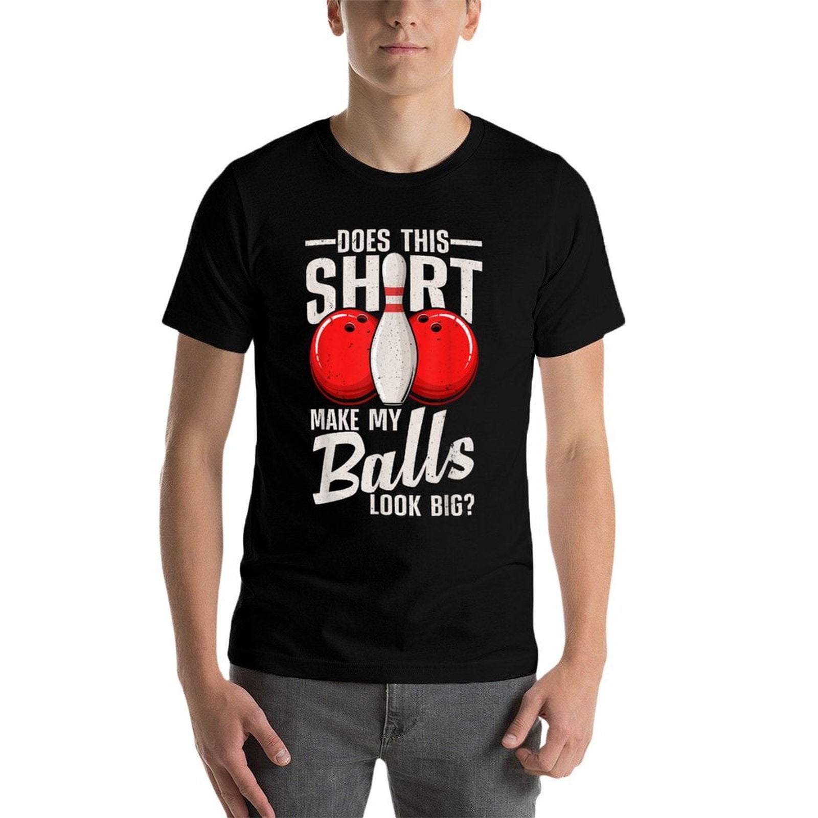 Cool Bowling Design For Men Women Bowling Ball Sport Bowler  Oversized Silhouette T-Shirt