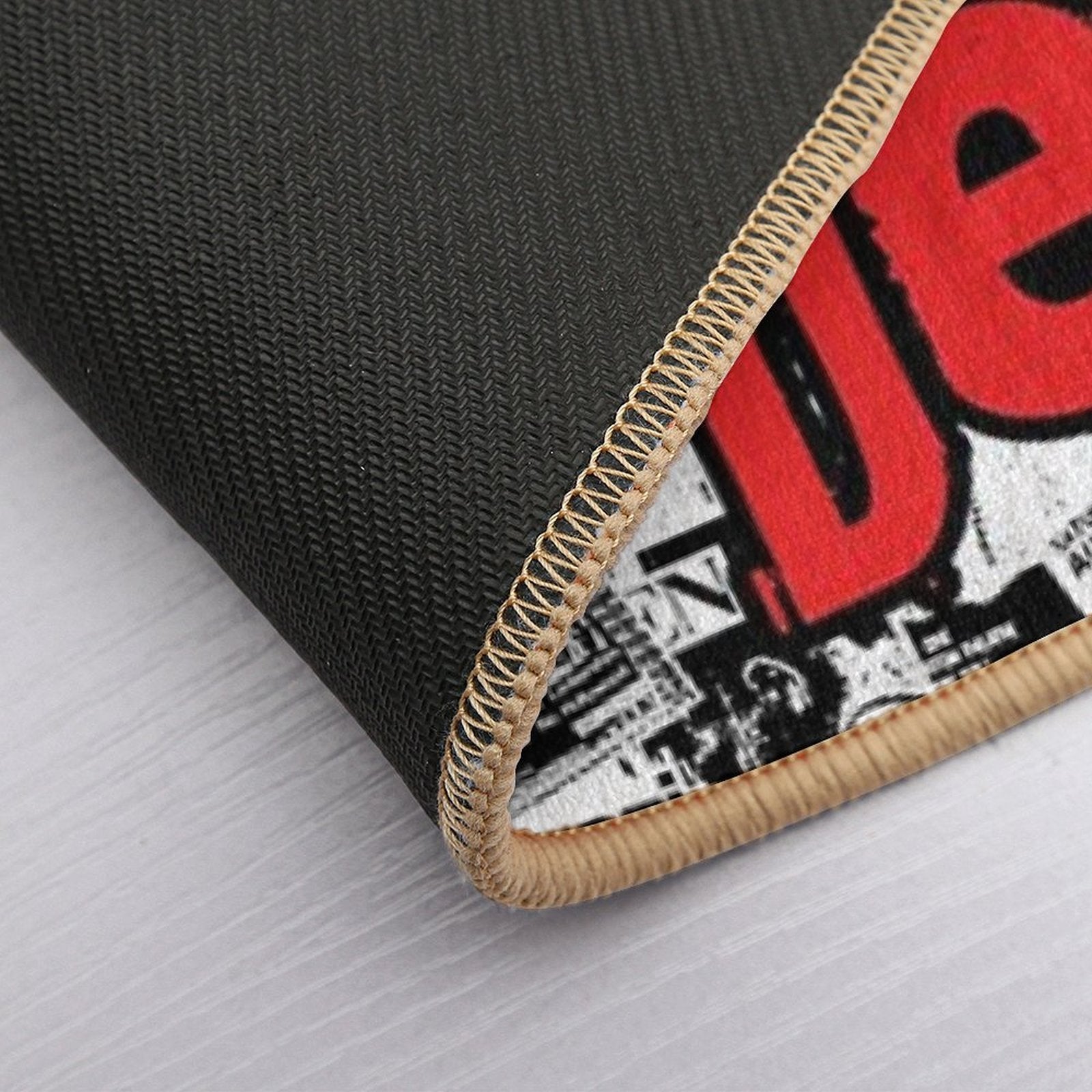 Punk Flyers Collage Punkrock Punks Not Dead Stencil  Fade-Resistant Bath Mat