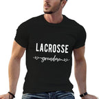 Lacrosse Grandma Funny Grandmother Lacrosse LAX Lover Gift  Moisture-wicking T-Shirt