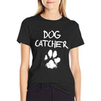 Dog Catcher Costume Adult Halloween Spooky Paw Dog Funny  Stretchy T-Shirt