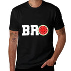 Funny Watermelon Bro Cute Summer Vacation Brother Sibling  Quick-drying T-Shirt