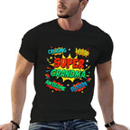 Super Hero Family Pajamas Comic Birthday Gift Womens Black Modern  Odor-resistant T-Shirt