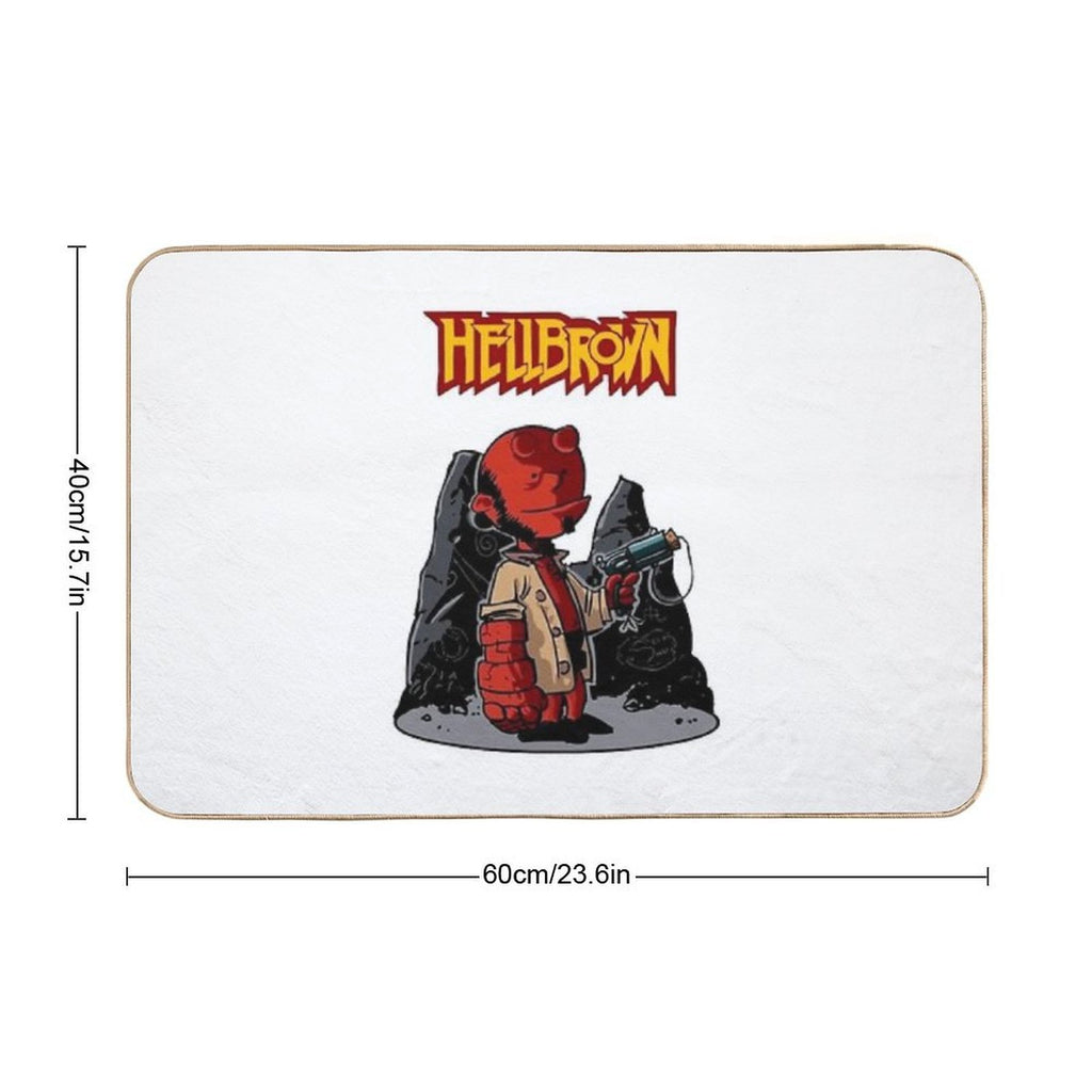 HellBrown  Repositionable Bath Mat