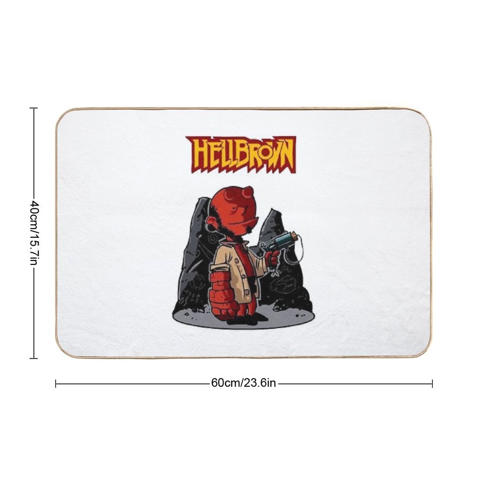 HellBrown  Repositionable Bath Mat
