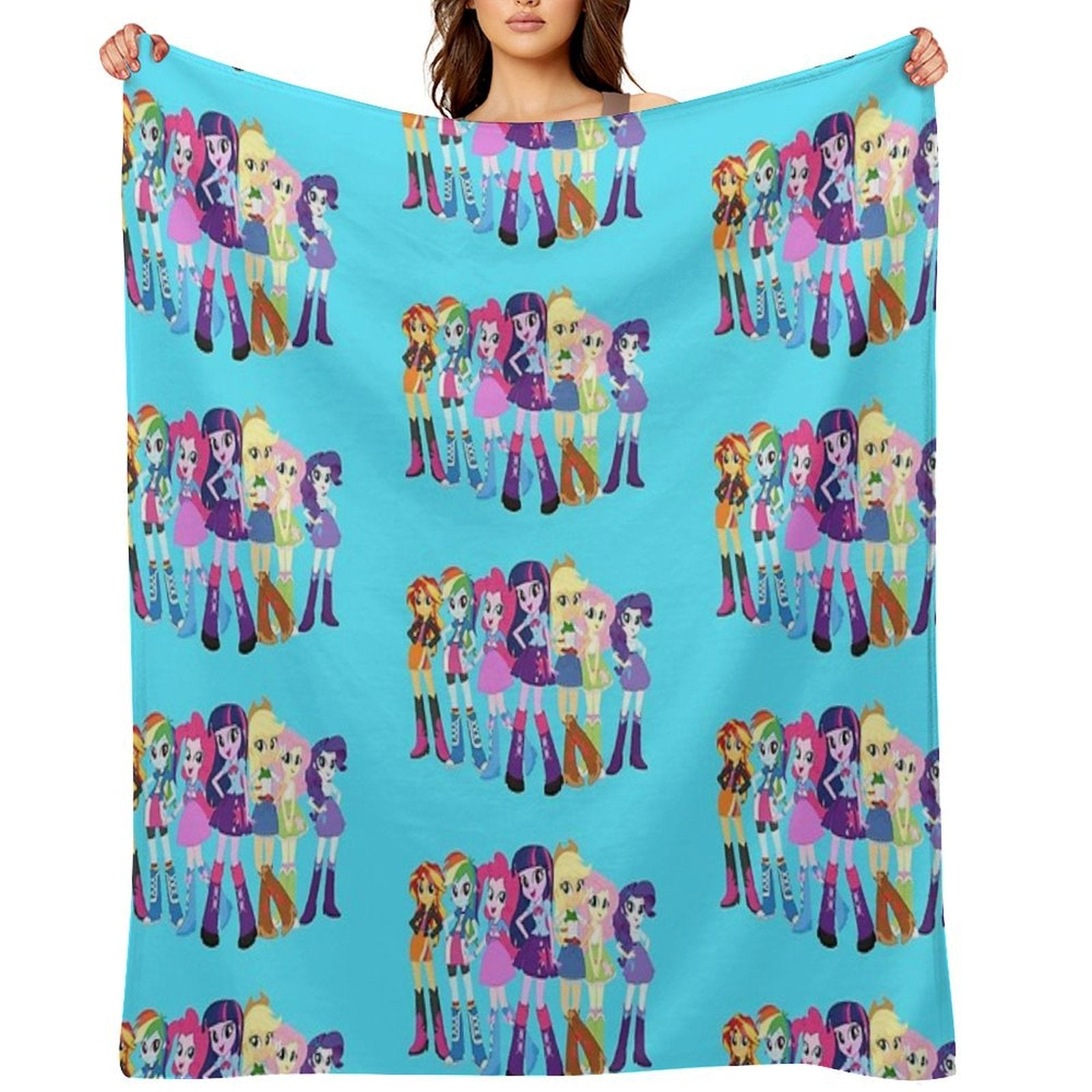 Squad of Friendship (Princess Twilight Ver.) Plush Throw Blanket