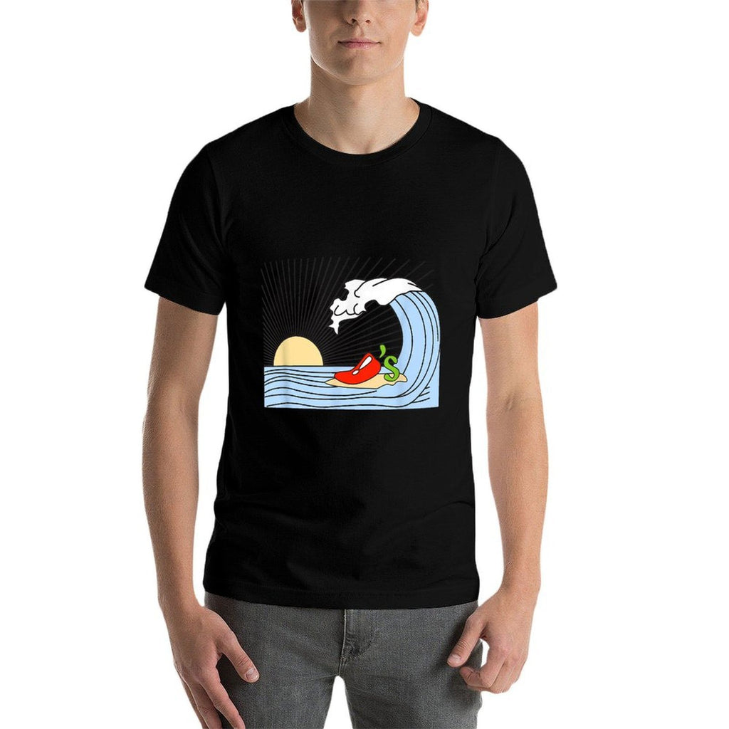 Surfing Wave Chilis Funny For Men Women  Quick-drying T-Shirt