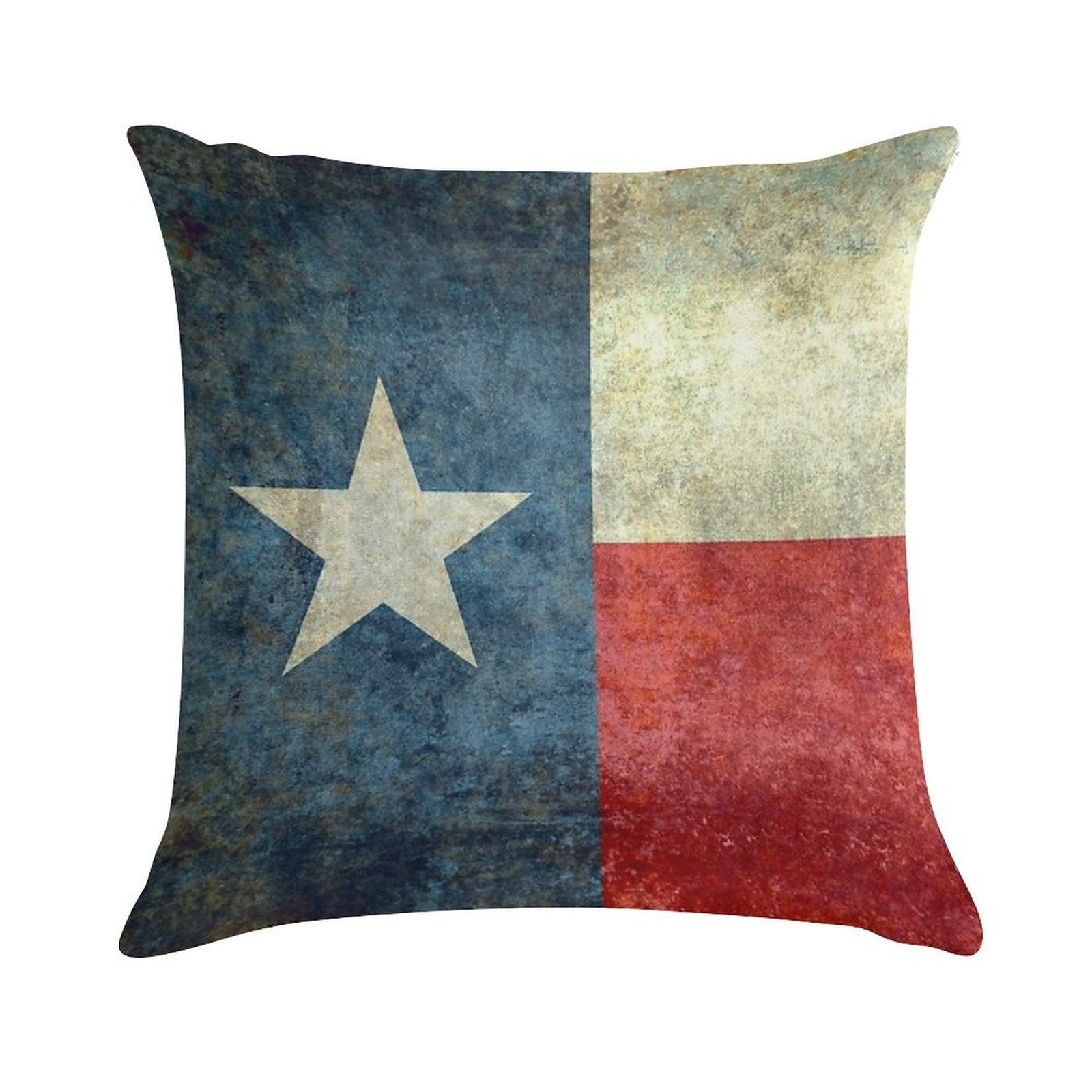 Texas Flag Soft Fade-Resistant Throw Pillow