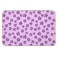 Blossom Scatter - Minimalist Floral Pattern  Dirt-Trapping Bath Mat