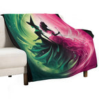 Elphaba & Glinda Wicked The Musical Defying Gravity Wrinkle-free Throw Blanket
