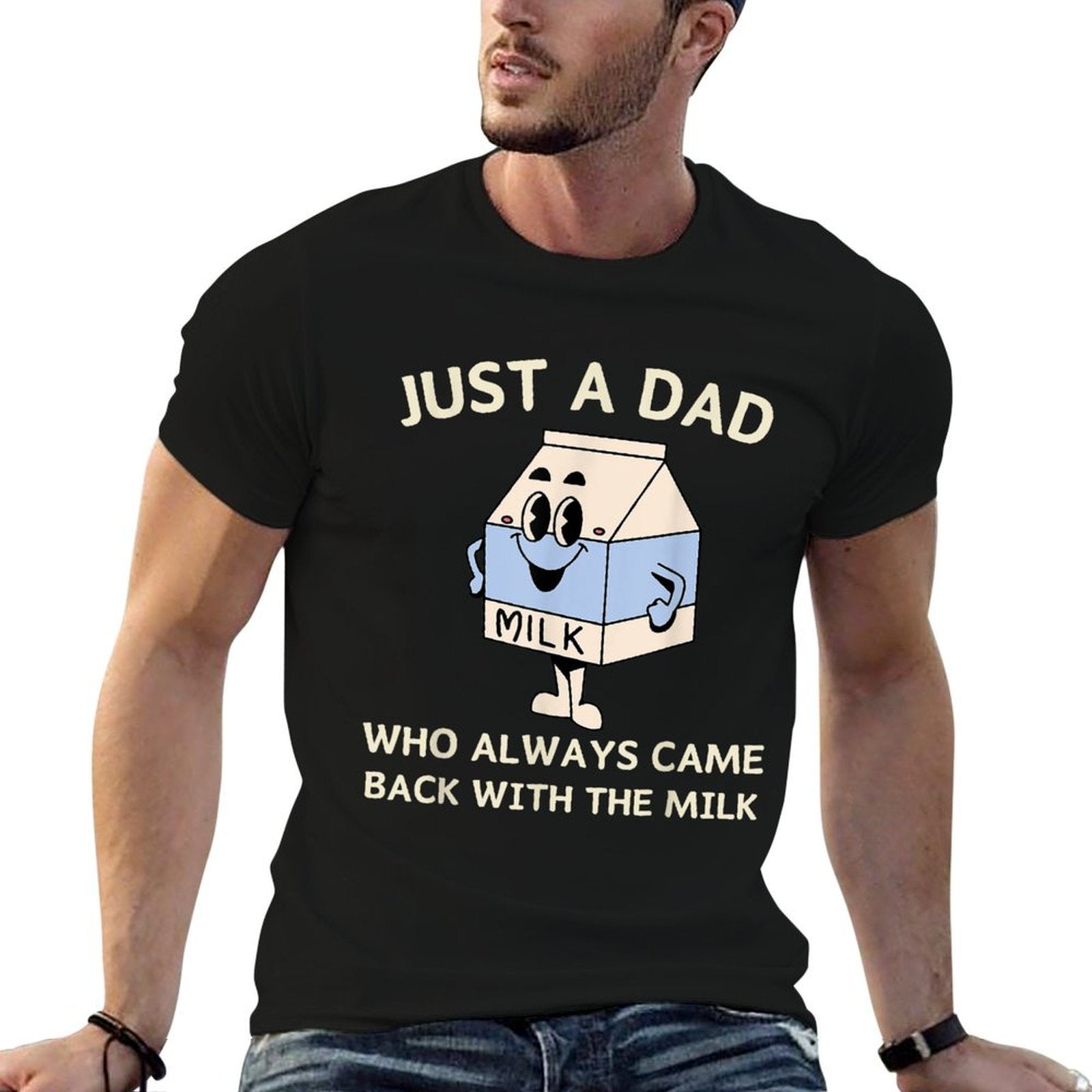 Funny Fathers Day Aesthetic Unhinged Cute Humor And Vintage  Rolled Sleeves T-Shirt