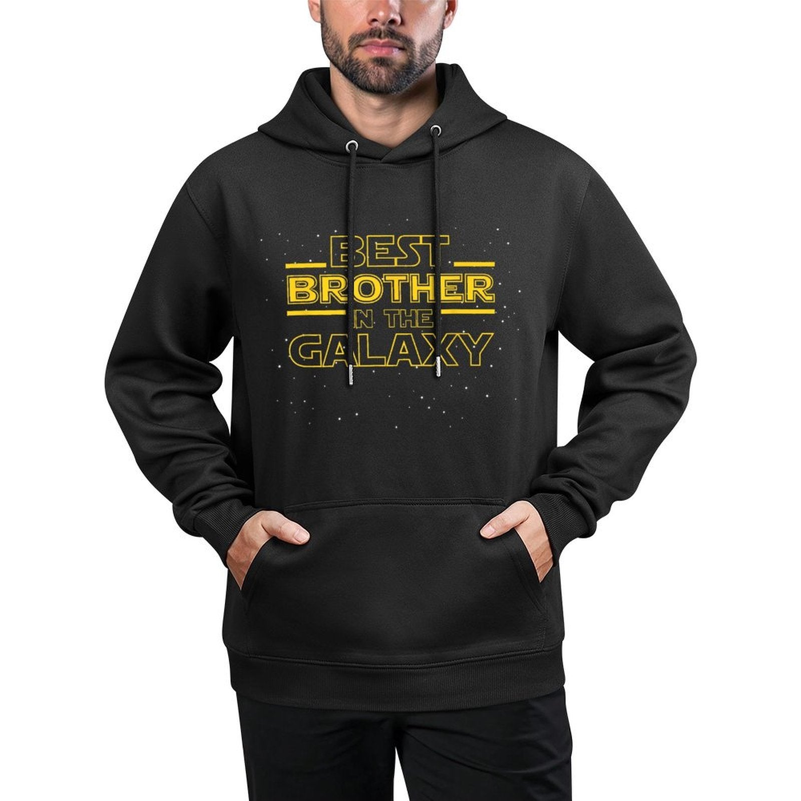 Brother Gift, Best Brother in The Galaxy Shrink-Resistant Hoodie