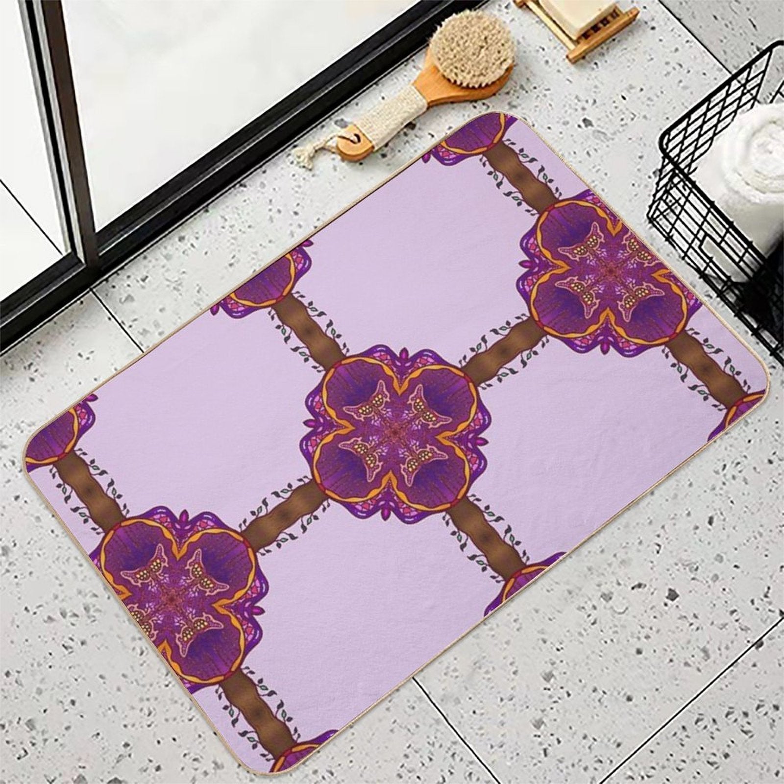 Butterfly Grove Durable Bath Mat