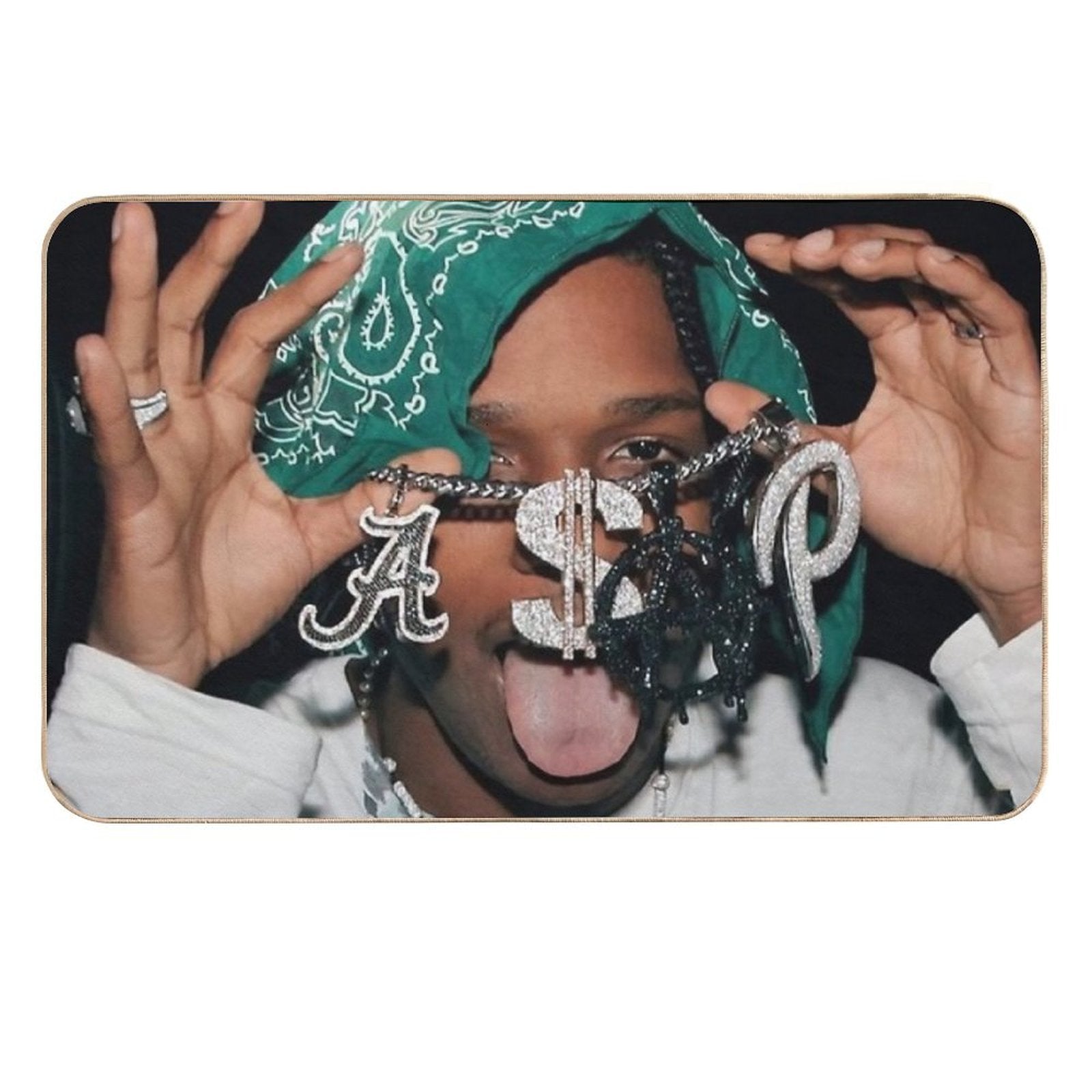 Cool Asap Portrait  Absorbent Bath Mat