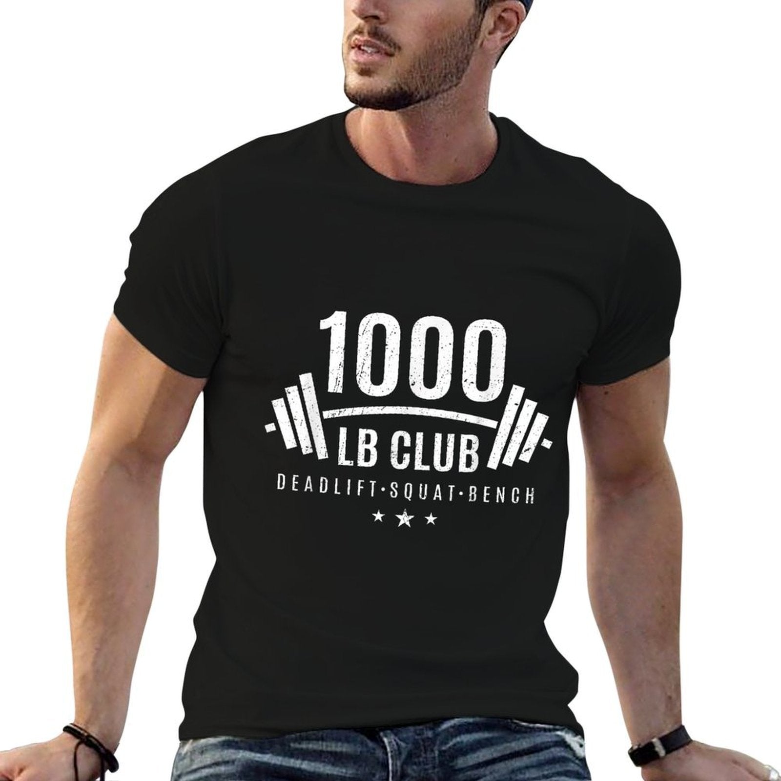 1000 Lb Club - Weightlifting Gift for Bodybuilders  Polyester Blend T-Shirt