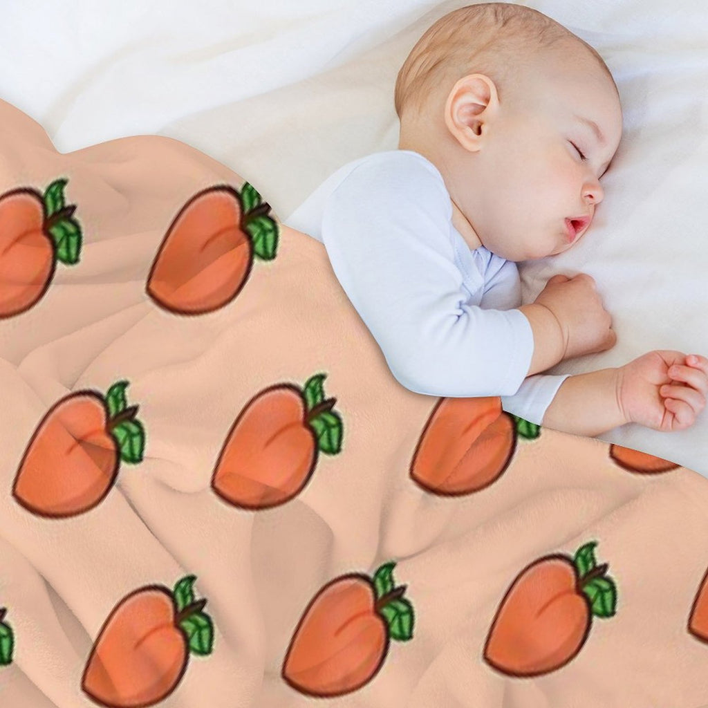 Cute Peach Multi-functional Throw Blanket