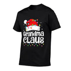Grandma Claus Matching Family Christmas Funny Xmas Pajamas Comfortable T-Shirt