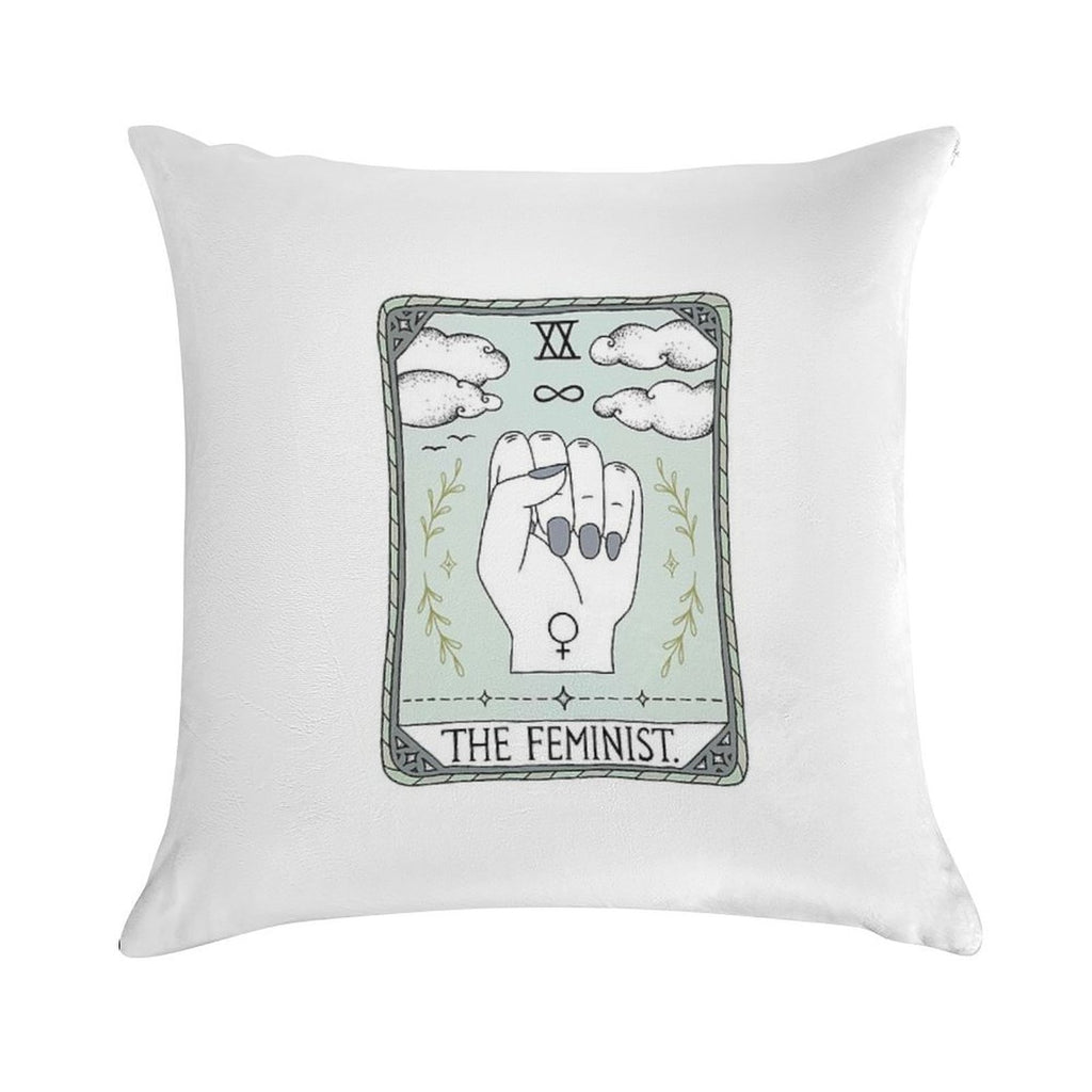 The Feminist Soft Ultra-Soft Texture Throw Pillow