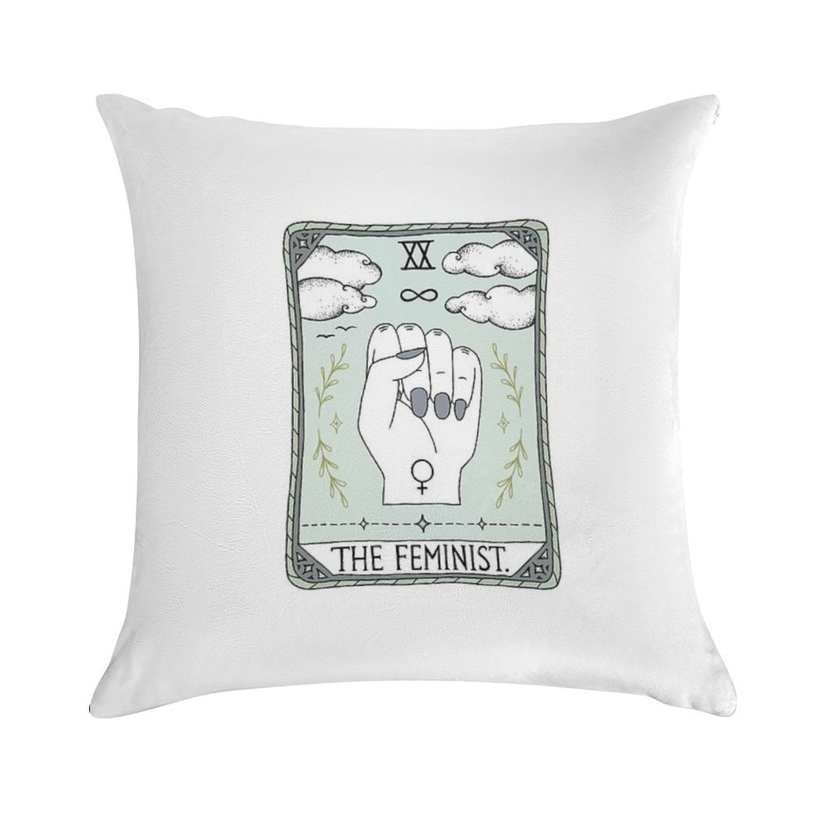 The Feminist Soft Ultra-Soft Texture Throw Pillow