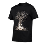Acoustic Guitar Tree Of Life Nature Of Music Guitarist Comfortable T-Shirt