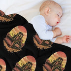 Bulldozer Compact Throw Blanket