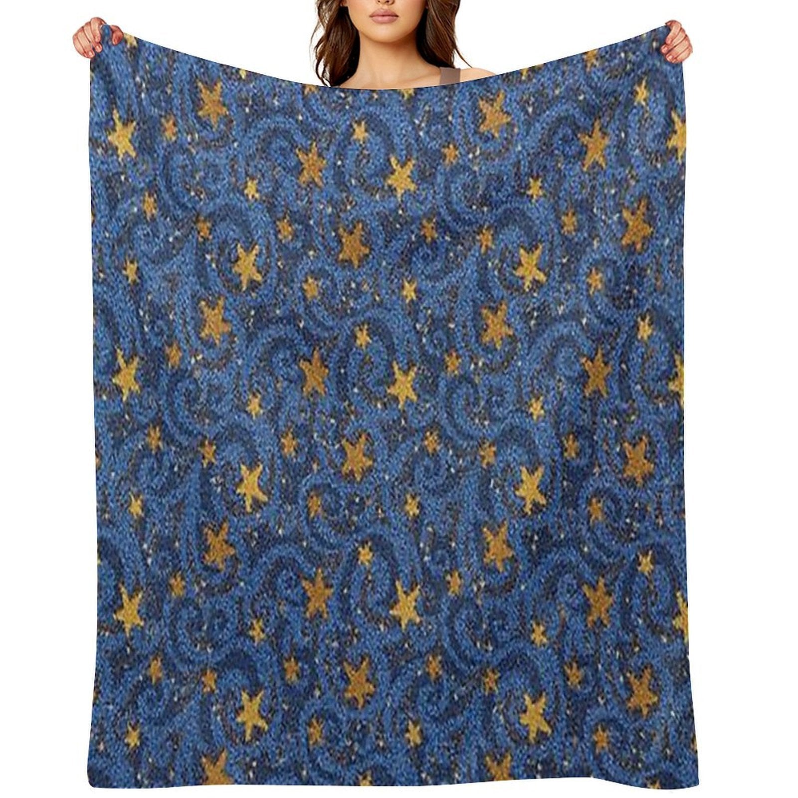 Coraline Star Pattern Velvety-soft Throw Blanket