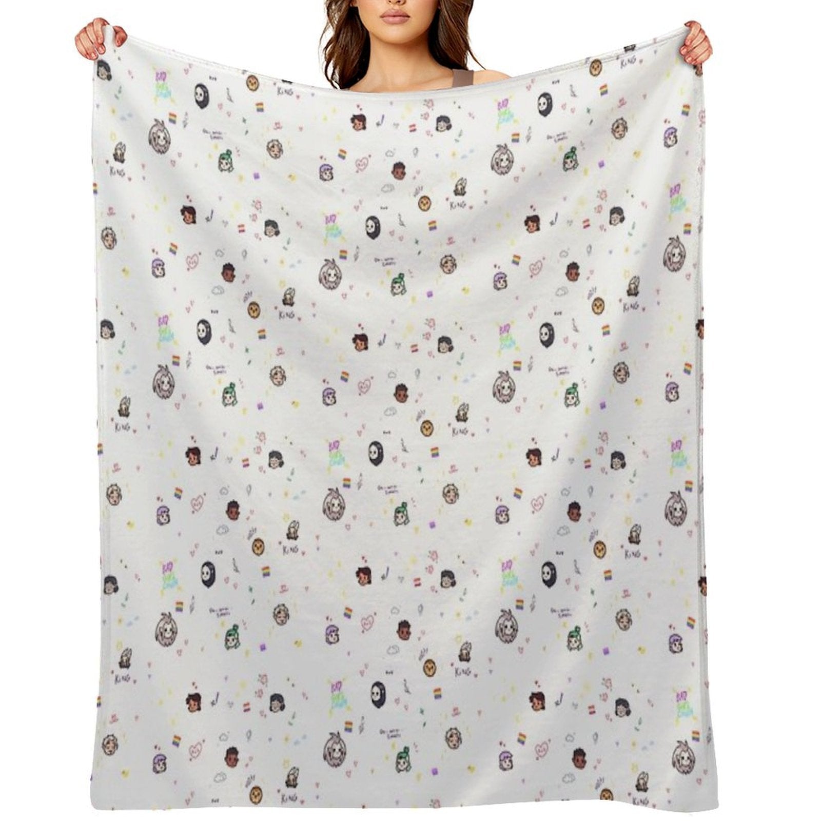 The Owl House (white) Easy Care Throw Blanket