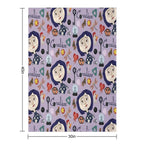 At The Pink Palace Apartments Pattern Easy Care Throw Blanket