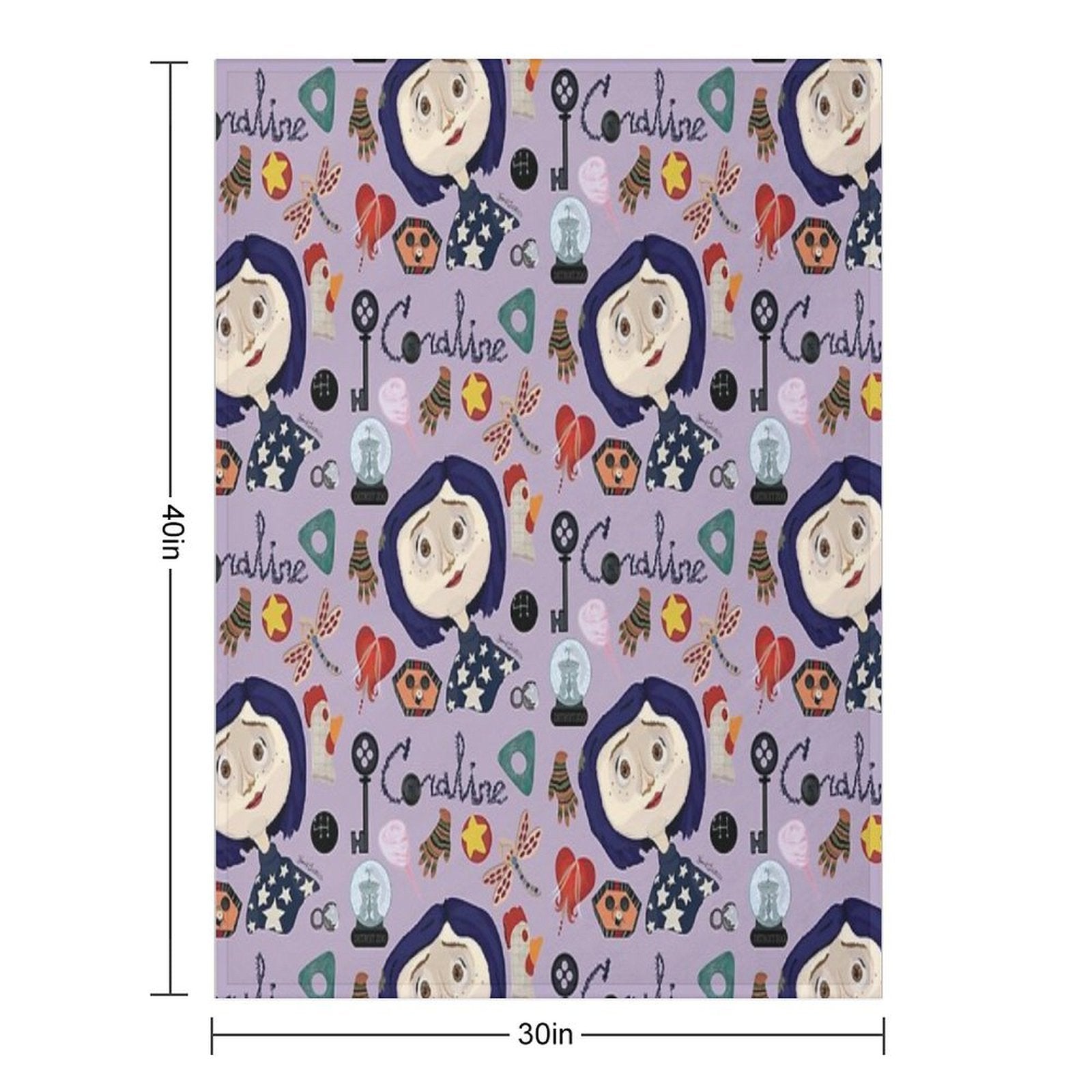 At The Pink Palace Apartments Pattern Easy Care Throw Blanket