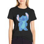 Disney Lilo  Stitch Fluffy Cute Pose Stitch  Durable T-Shirt