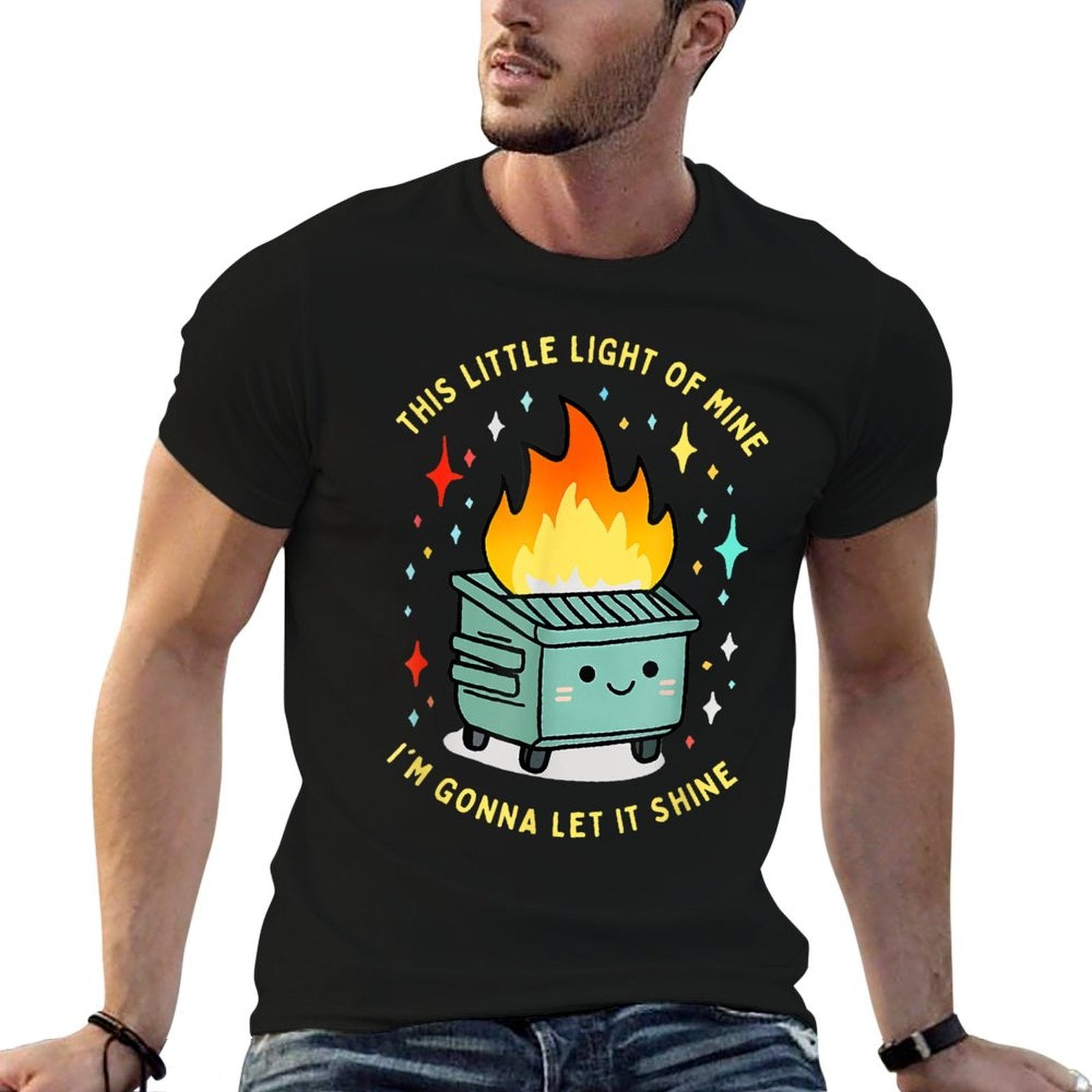 Funny This Little Light-Of Mine Lil Dumpster Fire Meme  Affordable Price T-Shirt