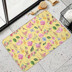Flowers  Odorless Bath Mat