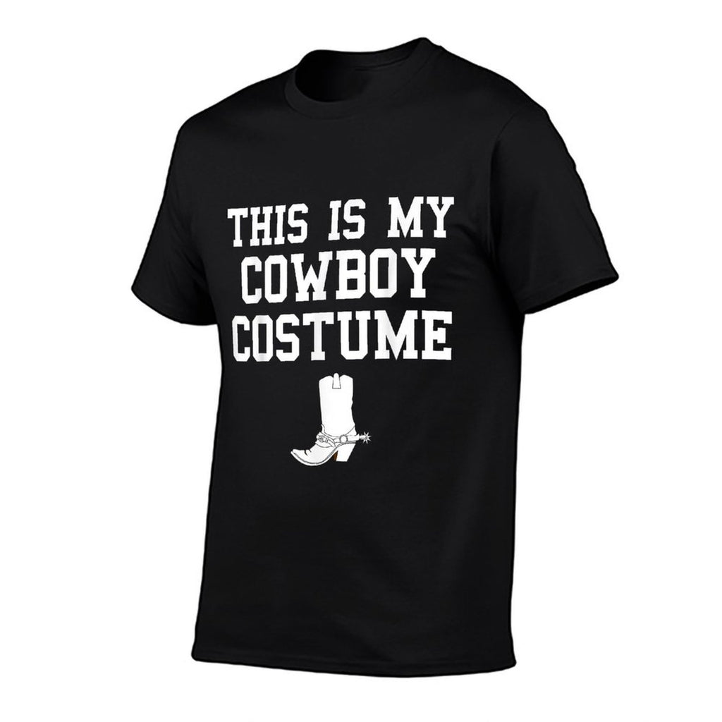 This Is My Cowboy Costume Funny Lazy Country Western  Heathered Texture T-Shirt