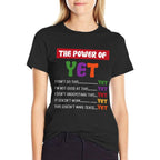 Teacher Growth Mindset Power Of Yet  Rolled Sleeves T-Shirt