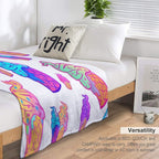 Ice Cream Cone Versatility Throw Blanket