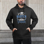 Super Proud Sister of 2025 Graduate Senior Graduation Family Cotton-Polyester Blend Hoodie