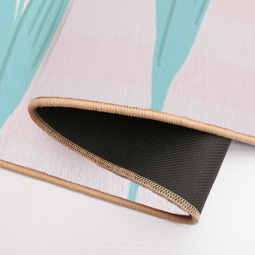 Tulips And Stripes  Rapid-Drying Bath Mat