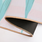 Tulips And Stripes  Rapid-Drying Bath Mat