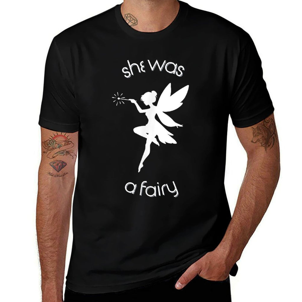 She Was A Fairy Meme  Oversized Silhouette T-Shirt